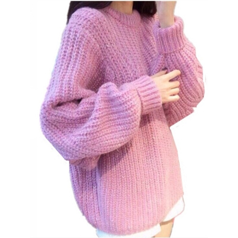 Coarse Yarn Loose Sweater (BTQ107) – Knitted Sweater and Women Sweater price|S