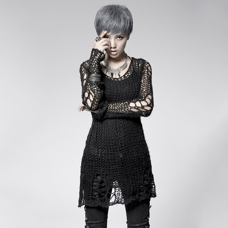 Free Size Fashion Teenager Broken Pullover Sweater (PM-004/BK) – Pullover Sweater and Ladies Sweater price|Free Size