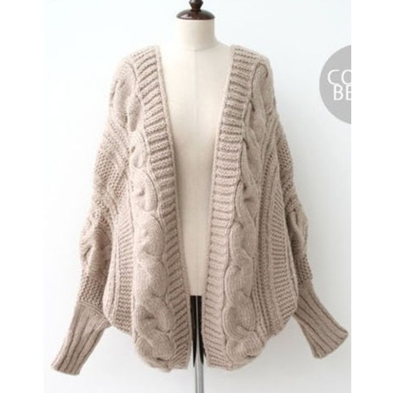 Hemp Flowers Bat Sleeve Cardigan Cape Coat (BTQ031) – Knitted Sweater and Women Sweater price|S