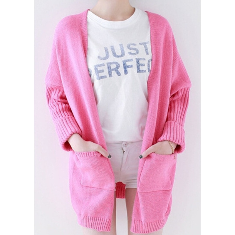 Hot New Spring 2015 Women Solid Color Sweater Knit Cardigan Jacket (BTQ098) – Knitted Sweater and Women Sweater price|S