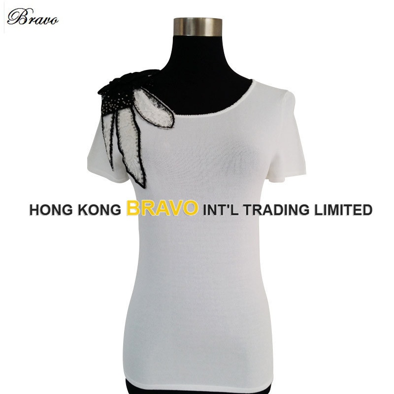 Ladies Knitwear Pullover with Beading (BR083) – Knitted Sweater and Knitwear price|S, M, L, Xl, Xxl