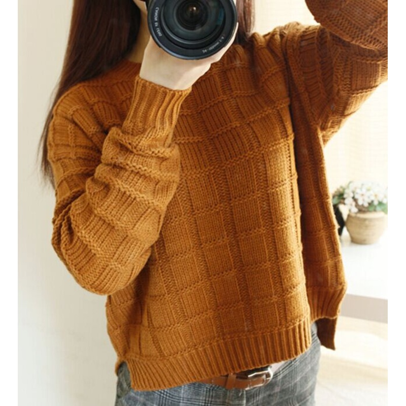 Ladys Sweater Neck Pullover (BTQ075) – Knitted Sweater and Women Sweater price|S