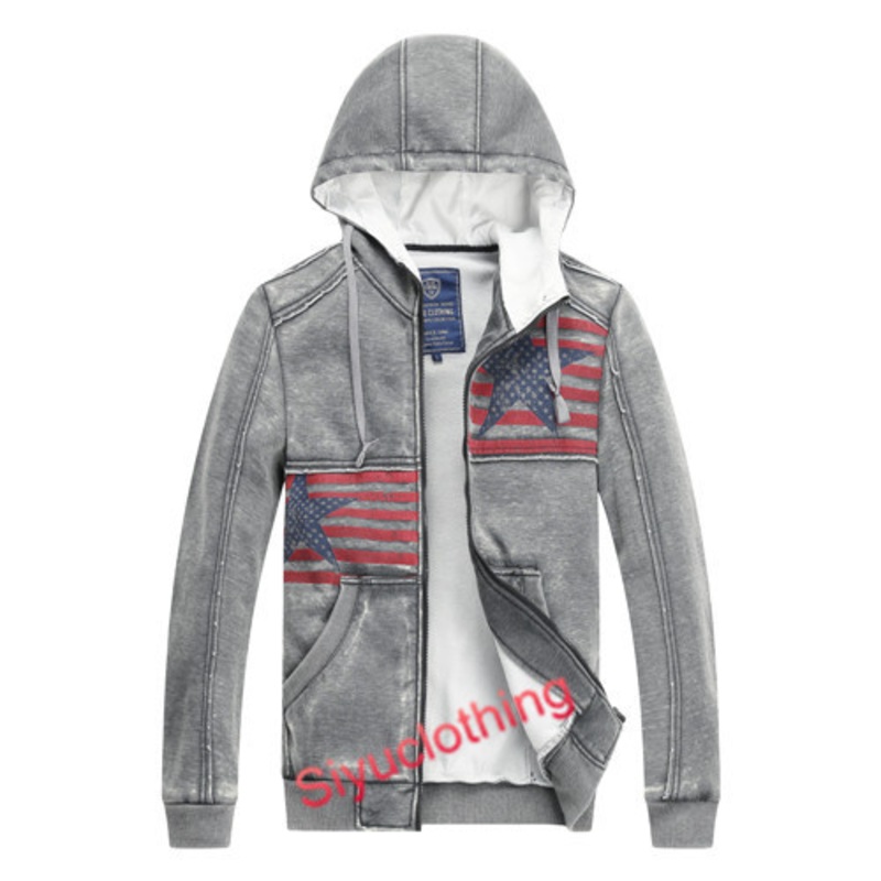 Mens 100%Cotton Hoodie National Flag Pattern Sweater (J-1624) – Fashion Clothing and Casual Jacket price|S