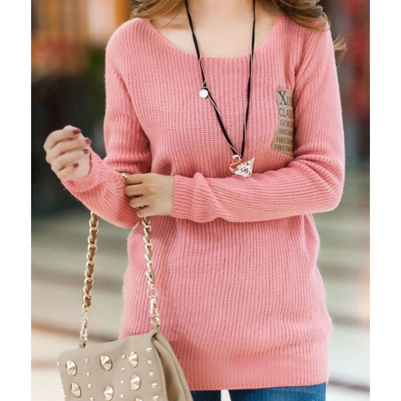 The Big Code Loose Long Sweater (BTQ058) – Knitted Sweater and Women Sweater price|S