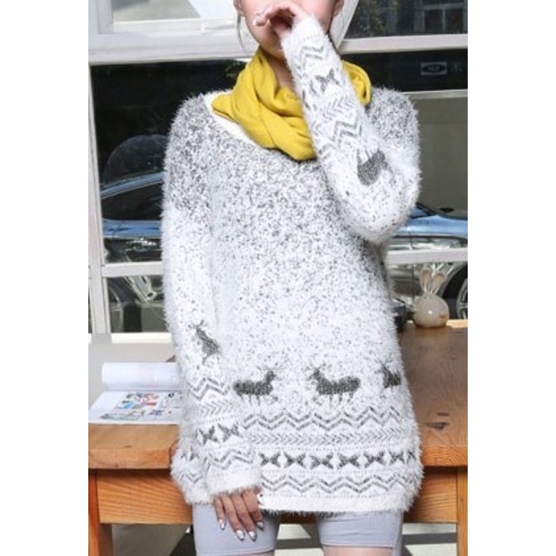 Xmax Pattern Sweater Girl Jumper (BTQ064) – Knitted Sweater and Women Sweater price|S