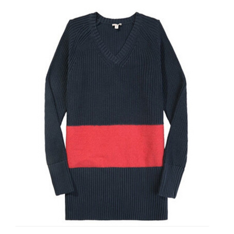 Good Quantity Ink and Red Long Knit Sweater – Sweater and Womems price|S
