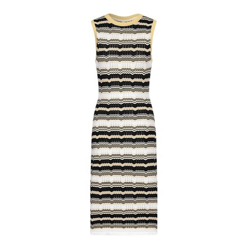 Knitwear Crew Neck Sleeveless Knitting Dress Casual Wear for Women – Knitwear and Maxi Dress price|S