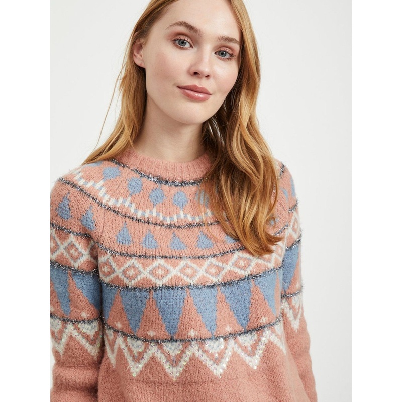 Ladies&rsquor; Round Neck Long Sleeve Fashion Knit Pullover – Pullover Sweater and Sweater price|S, as Your Size Spec.