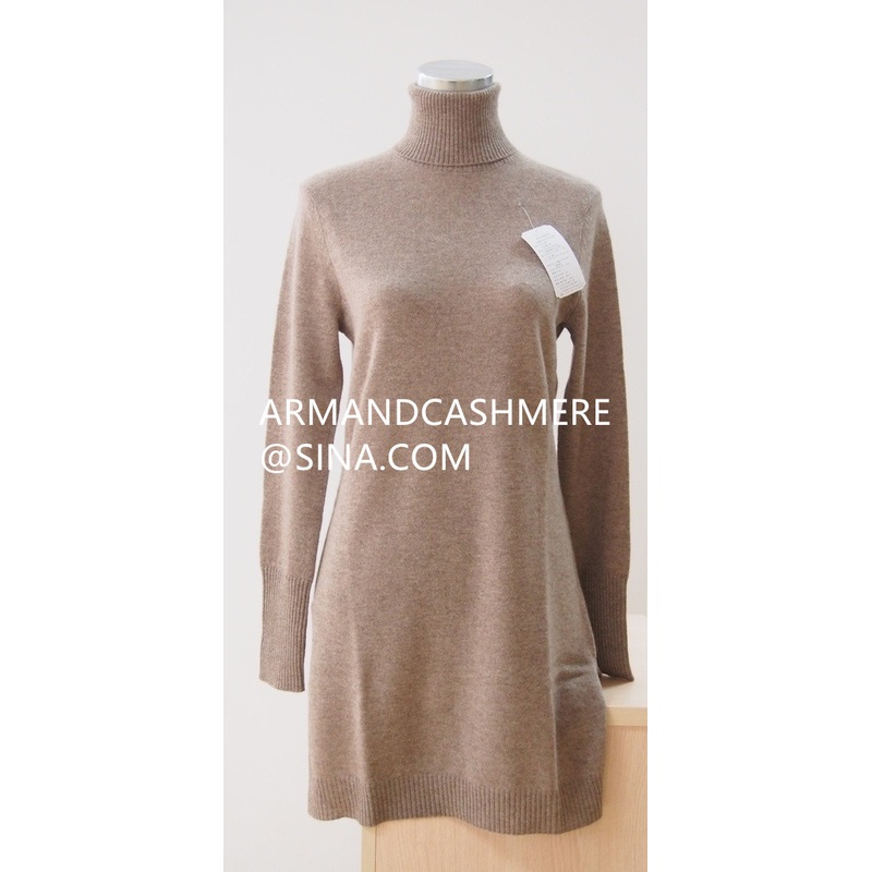 Ladys Long Cashmere Sweater with Side Slit in Turtle Neck (LP-006) – 100% Cashmere and Cashmere Sweater price|S