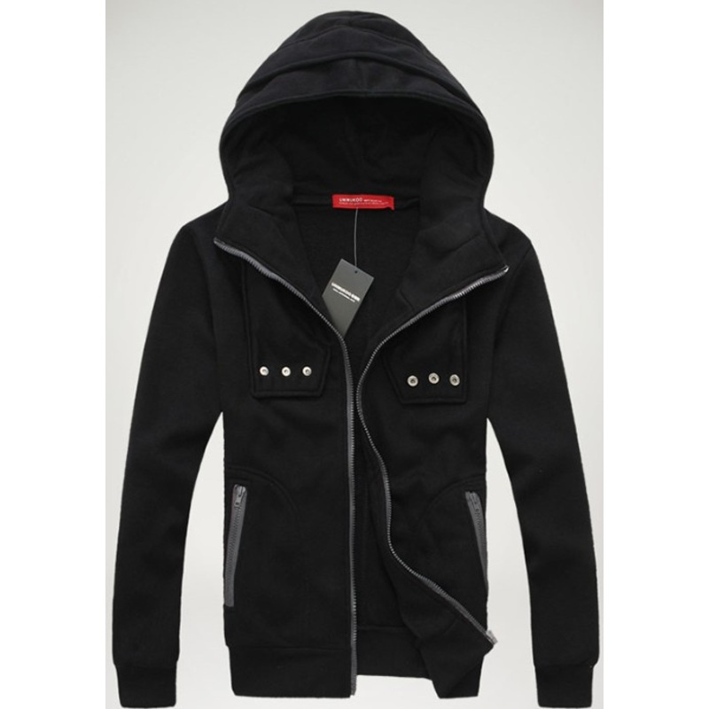 Men Cardigan Fashion Pockets Hoody Sprot Clothes Sweater – Fashion and Clothing price|S