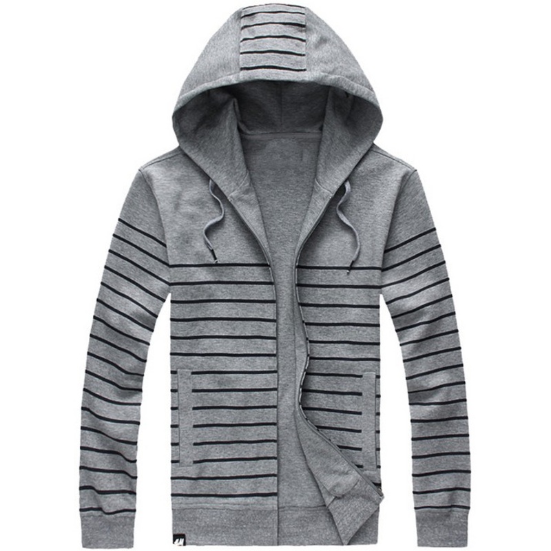 Men Hoody Cardigan Fahsion Stripe – Fashion and Clothing price|S