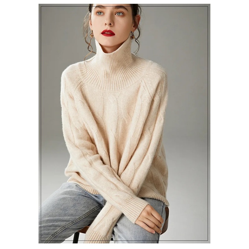 New Style Women S Sweater Autumn Winter Warm High-Necked Wool Women S Sweater – Turtleneck and Womens Wear price|S