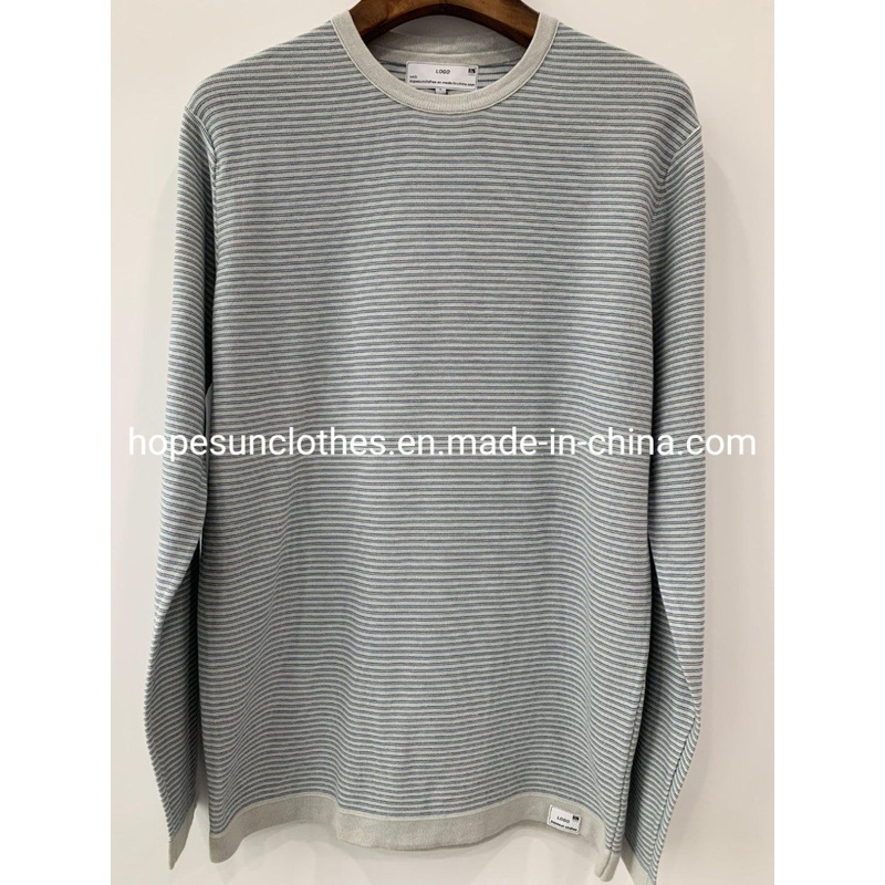 Wholesaler Manufacturer Men Striped Pullover T-Shirt Sweatshirt Knitwear Sweater – Jumper and Sudaderas price|S