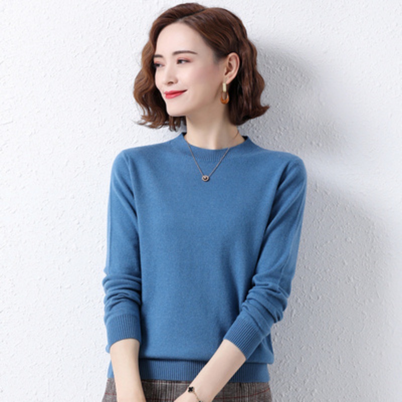 Womens Plain Cashmere Sweater Thin Knit Bottom Sweater – Sweatshirts and Hoodies price|S