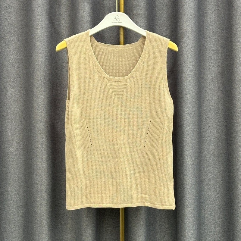 Womens Summer Solid Clothing Thin Pullover Knit Tank Top Sleeveless Knitwear Vest – Customized Factory Sweaters and Slim Fit Sweater Women price|Free Size