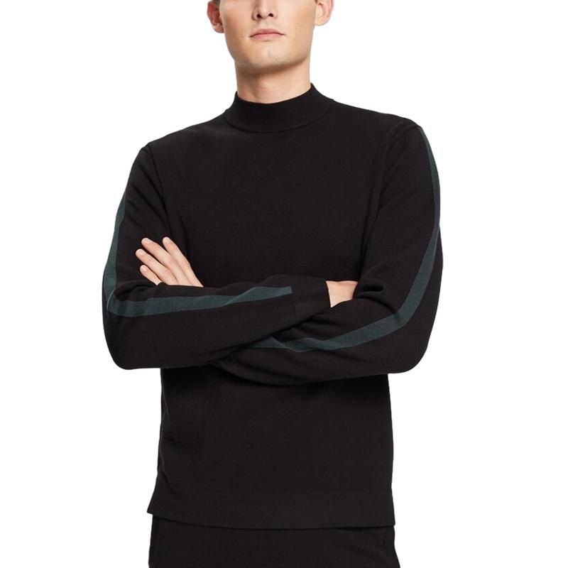 Bulk Production ODM Customized Mens Pullover Bottoming Shirt Solid Color Casual Half Turtleneck Warm Winter Sweater for Mens – Striped Sweater and Customized Factory Sweaters price|S, S/M/L/Customized Size