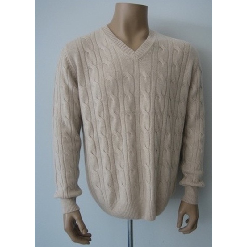 Mens 100% Cashmere Cable Sweater (RMC04) – Mens Cashmere and Mens Cashmere Sweater price|S