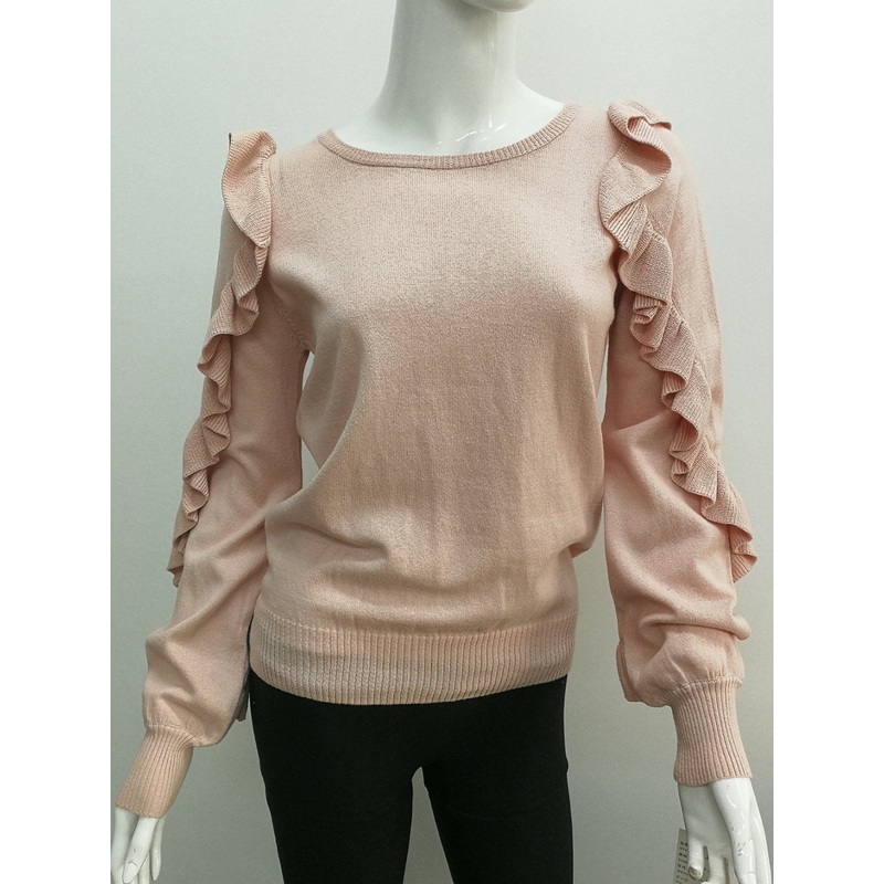 Round Neck Long Sleeve Pullover Sweater – Sweater and Long Sleeve price|S