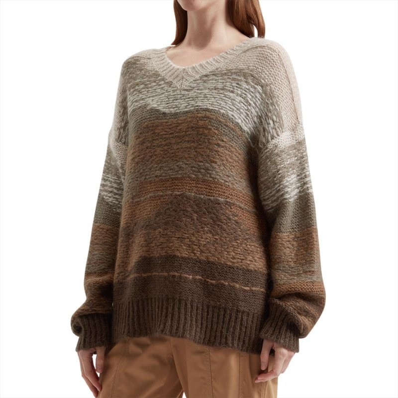 Unique Design Pullover Customised Jumper Gradient Color Splicing Sweaters for Women – Ladies Sweater and Womens Custom Pullover price|S, S/M/L/Customized Size