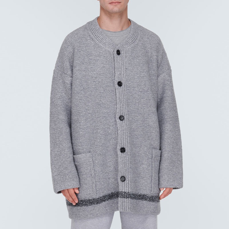 Winter Medium-Length Jacket with Pockets Warm Jumper Mens Sweater Cardigan – Winter Jacket with Pockets and Mens Knitted Sweater price|S/M/L/Customized Size