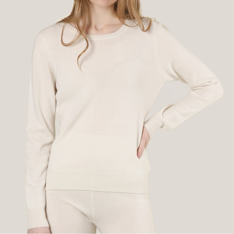 Women Cashmere Bleach Crew Neck Slim Sweater – Cashmere Sweater and Women Sweater price|S