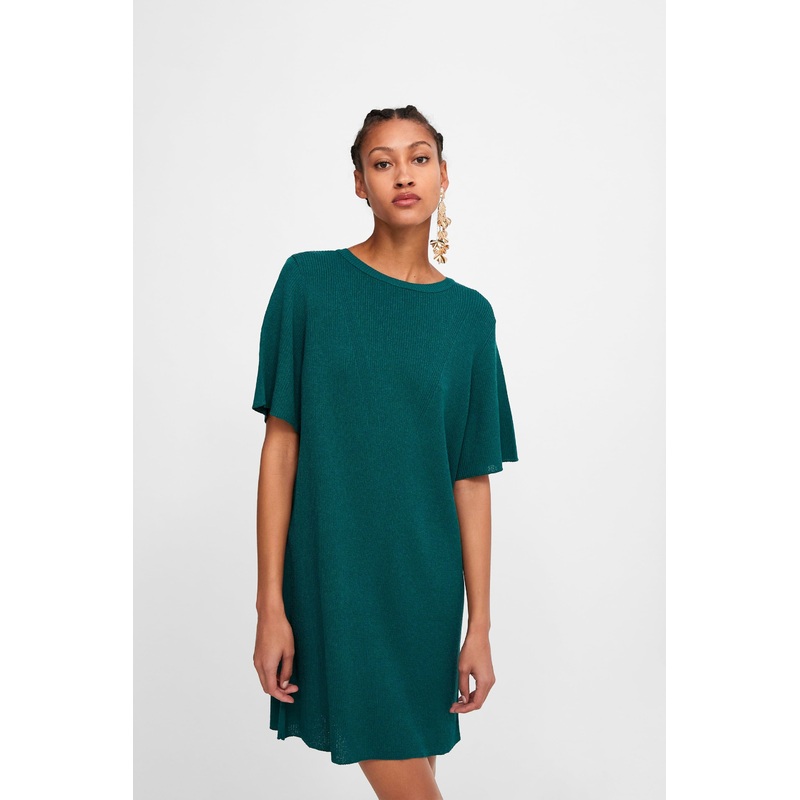 Women Fashion Round Neck Long Sleep Sweater Dress – Fashion Dress and Ladies Dress price|S