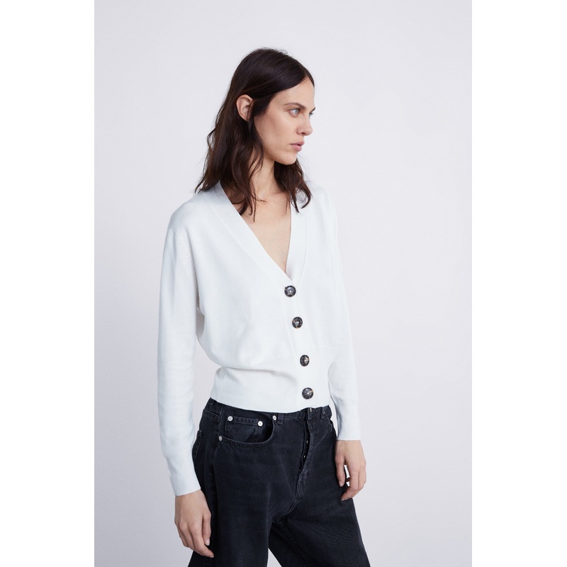 Women Knitted V Neck Long Sleeve Buttoned Cardigan – Dress and Clothes price|S