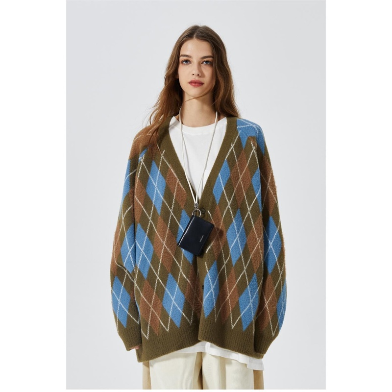 Women Unisex Over Size Wholesale OEM Design Casual Fashion Jacquard Sweater Cardigan – Cardigan and Wool Sweater price|S