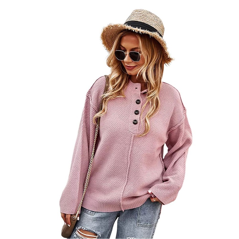 2021 Autumn Winter New Style Fashionable Design Polo Neck Casual Lady Sweater – Women Sweater and Knit Sweater price|S, S, M, L, XL