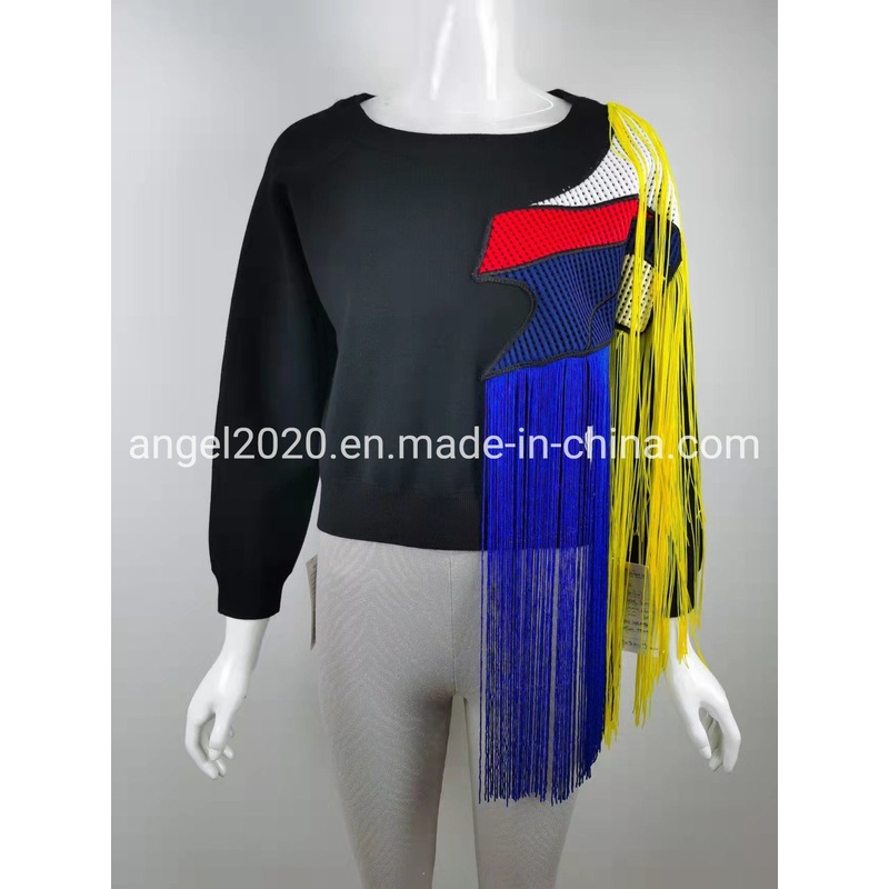 Christmas Jumper Ladies Kntted Tops with Fringe of Ak17027 – Sweaters and Christmas Jumper price|L