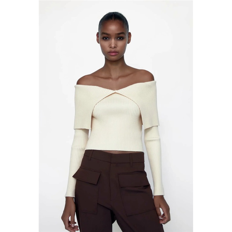 Fashion Fall Fitted Women Knitted Sweaters Female V Neck Pullovers Tops Sweater – Women Clothes and Clothing price|S