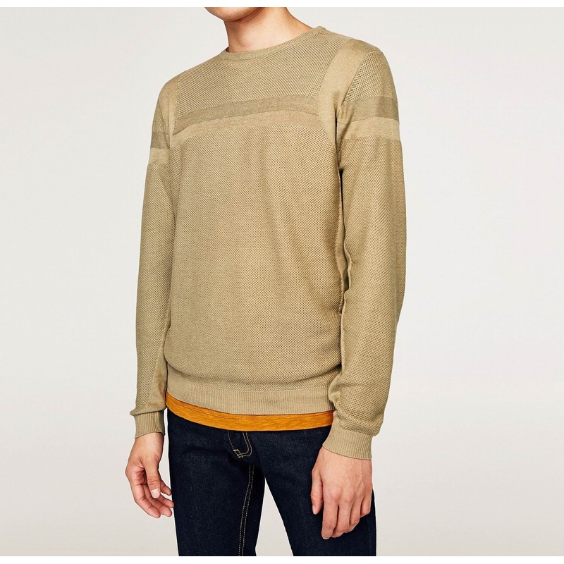 Men Fashion Round Neck Sweater with Intarsia Knitting – Pullover Sweater and Sweater price|S