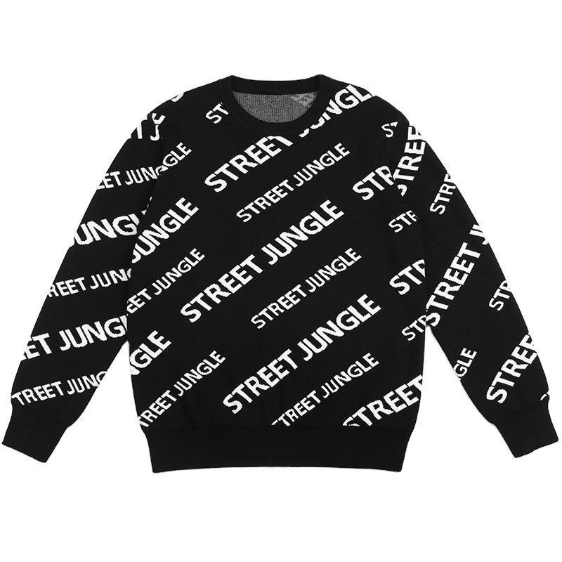 Men Sweater Jacquard Pullover Knitwear Winter Crew Neck Cotton Knitted Designer Custom Knit Sweater – Knitted Pullover and Knitwear price|S