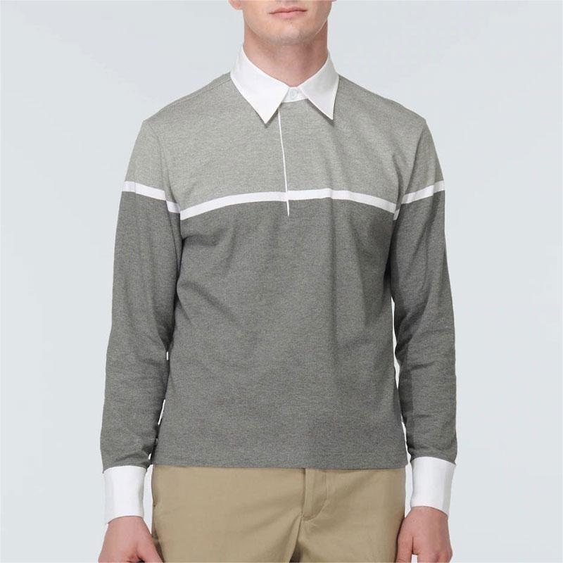 Mens Two-Tone Turtle Knit Pullover – Striped Sweater and Customized Factory Sweaters price|S/M/L/Customized Size