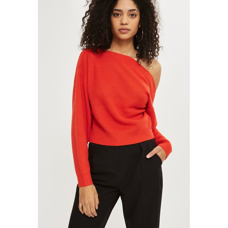Women Fashion off Shoulder Cropped Sweater with Cashmere – Dress and Clothes price|S