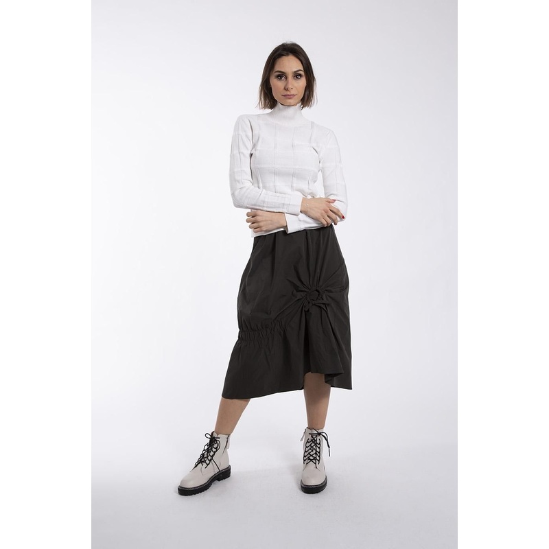 2022 Ladies Fashion Knitted Turtleneck Special Body Structure Pullover Sweater – Womens Pullover and Womens Knitwear price|S
