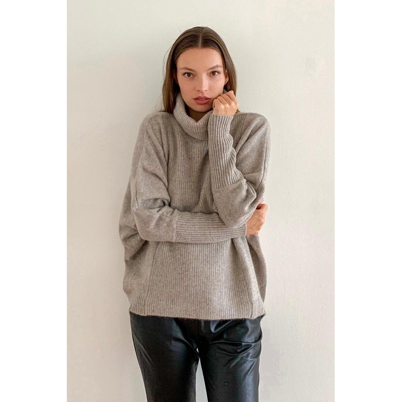2022 Womens Trutle Neck Fashion Knitted Round Neck Popular Pullover Sweater – Womens Sweater and Womens Pullover price|S