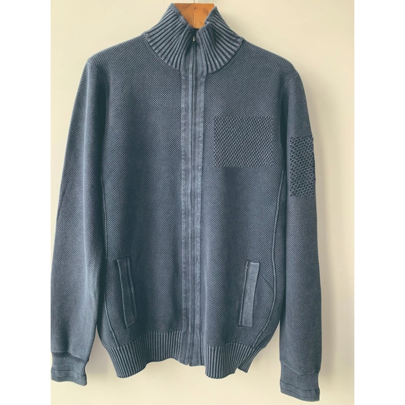 China Factory Man High Collar Zipper Cotton Pocket Cardigan Knitwear Sweater – Sweater and Knitwear price|S, Custom