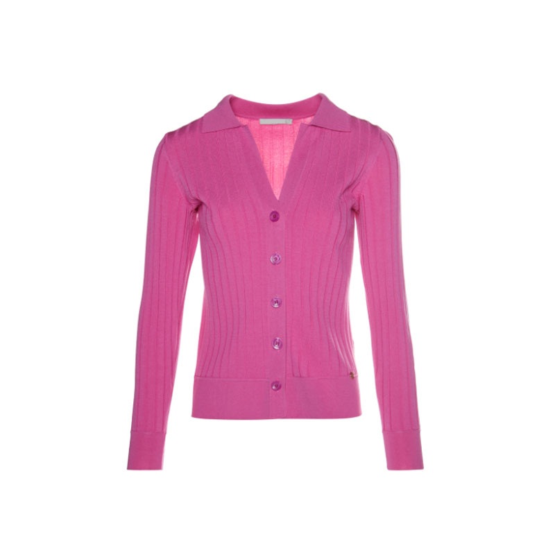 Classical Women Polo Cardigan Sweater V-Neck Long Sleeve Clothing – Sweater and Cardigan price|S