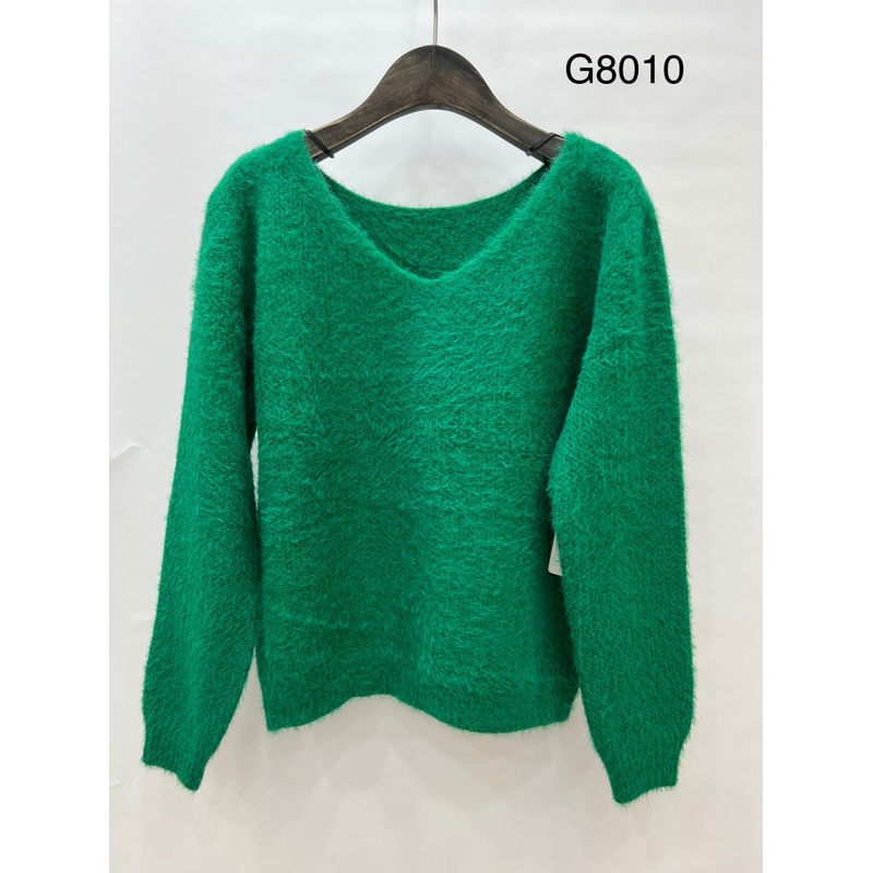 Fashion Long Sleeve Striped Single Color Knit Pullover Sweater Knitted Pullovers – Knitted Pullovers and Women Lightweight Sweaters price|S