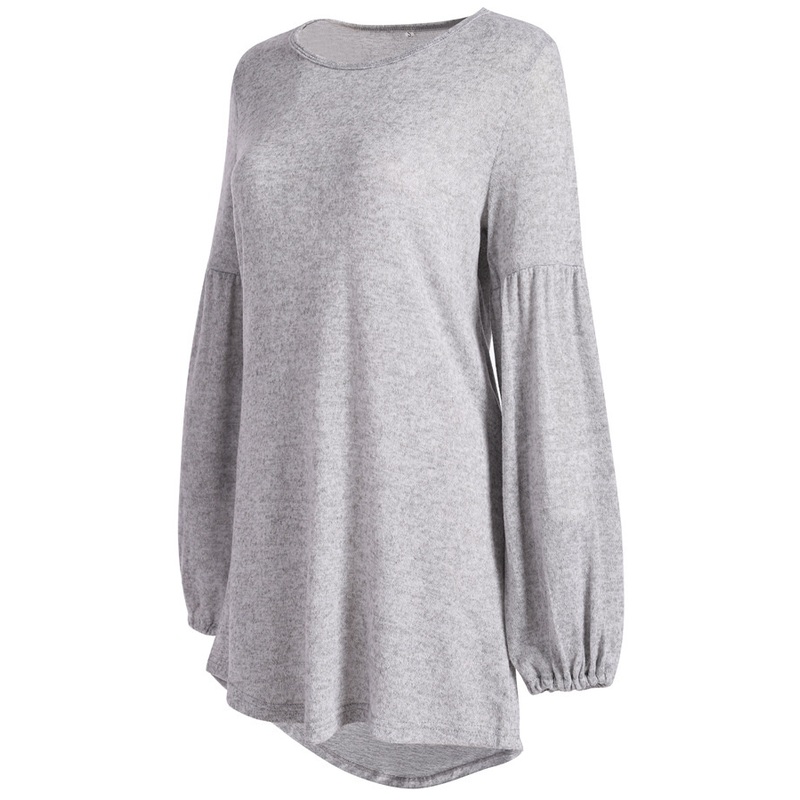 Fashion Womens Knitwear Lantern Sleeve Sweater Dress – Clothing and Clothes price|S