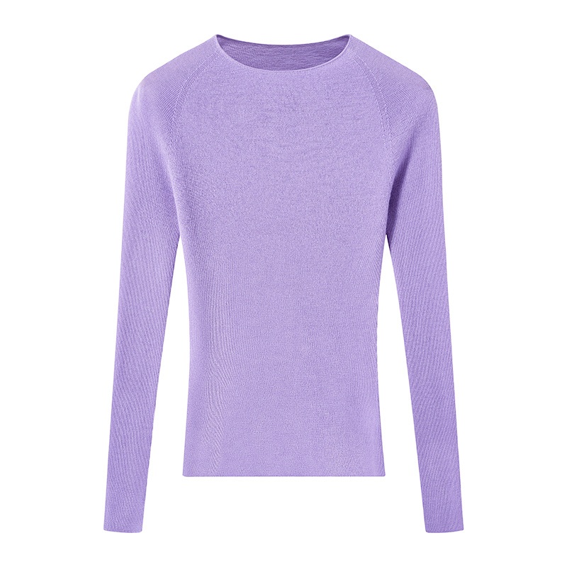 High-Quality Knitwear for Winter Long Sleeve Pullover Crew Neck Knit Top Womens 100% Cashmere Sweater – 100% Cashmere Sweater and Long Sleeve Knit Sweater price|S/M/L