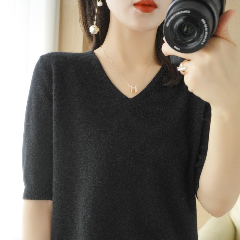 High Quality Pure Cashmere Custom Ladies Elegant Pullover Knitted Women Clothing – Knitted and Elbow Sleeve price|S–Xxxl, Customize