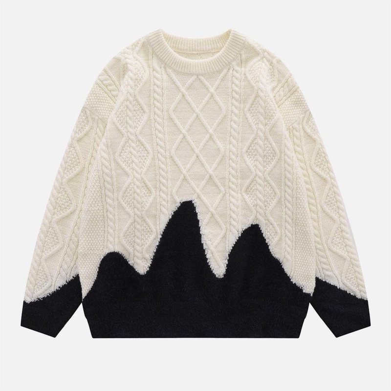 Hot New Custom Mens Wool Sweater ODM Brand Jacquard Sweater for Men – Striped Sweater and Customized Factory Sweaters price|S, S/M/L/Customized Size