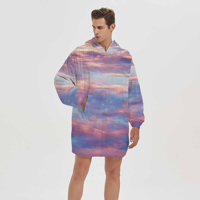 Huge Hooded Wearable Blanket Jumer with Arms Holes Sleeves Hoodie Like a Blanket Long – Hooded Blanket and Hooded Blanket Jumper price|S