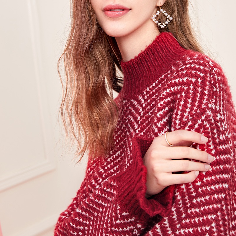 New Color Winter Sweater Tritleneck Blouse for Women – Pullovers and Sweater price|S