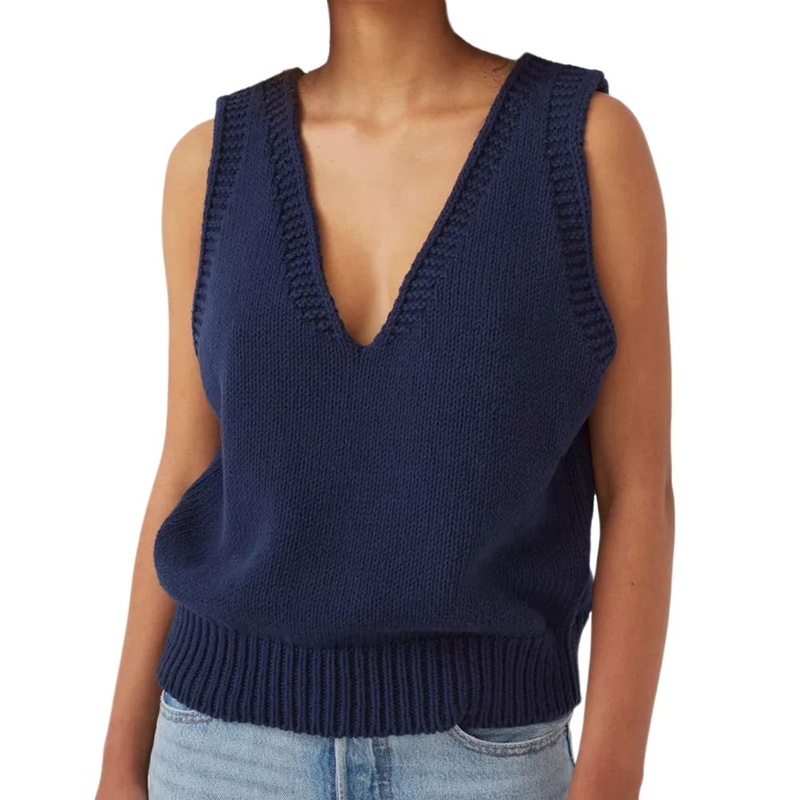 OEM Custom Girl Sleeveless Jumper Pure Women Knitting Sweater Vest – Sweater Vest and Sleeveless Knit Sweater price|S, S, M, L, XL, XXL, Xxxl