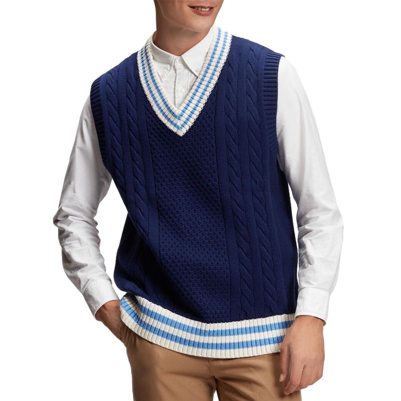 Striped Winter Pullover Men Sweater Crew Neck Casual Street – Mens Sweater and Striped Sweater price|S, S/M/L/Customized Size