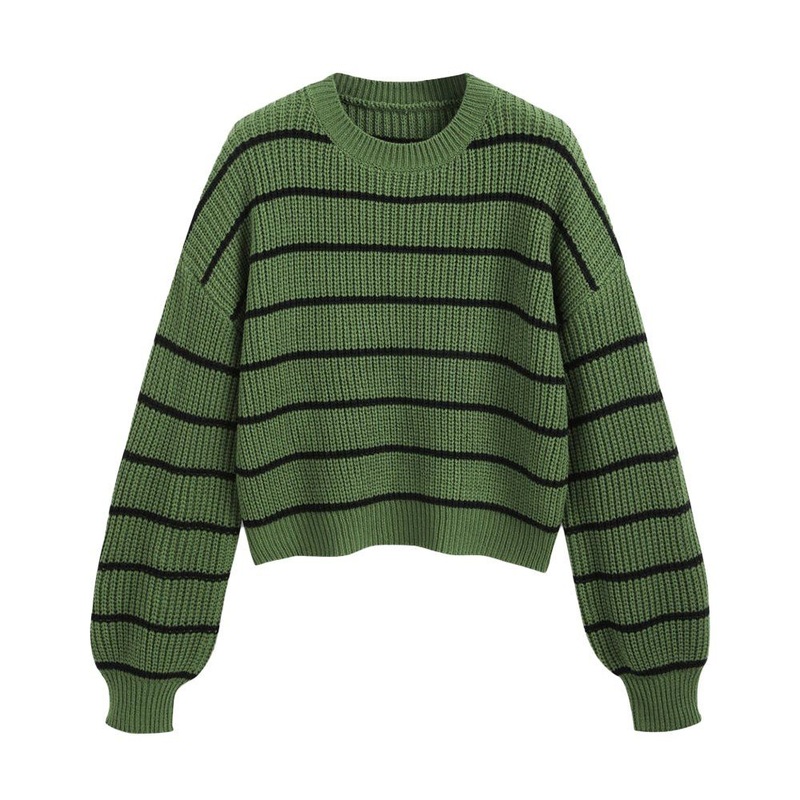 Warm Winter Striped Pullover Knit Sweater for Women – Women Sweater and Ladies Sweater Pattern price|S/M/L/Customized Size