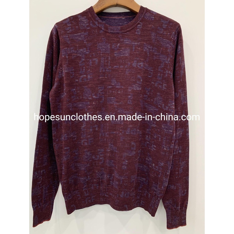 Wholesaler Manufacturer Men Letter Jacquard Pullover Winter Warm Sweatshrit Knitwear Sweater – Jumper and Sudaderas price|S